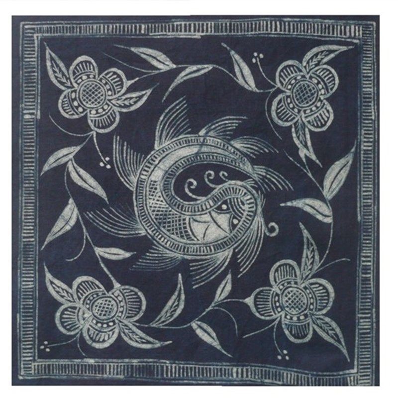 蜡染定制壁画挂画布料方巾装饰手工艺品民间艺术特色手工艺