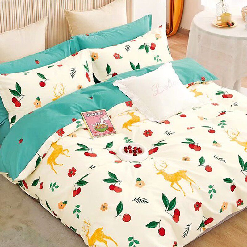 定做全棉磨毛床单四件套加厚儿童卡通纯棉1.5米1.8m床上用品秋冬