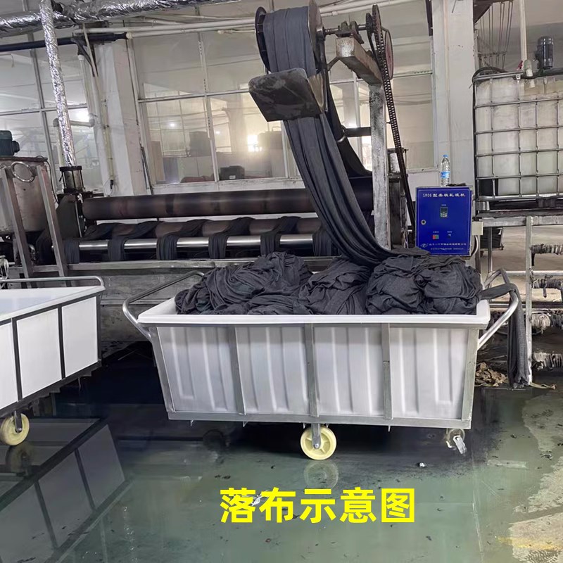 牛筋塑料水箱纺织印染厂推纱车布草落布物料周转多功能金属手推车
