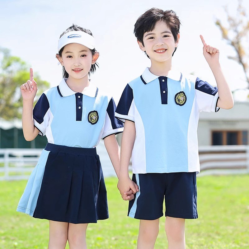 校服套装小学生春秋装三件套儿童运动会班服幼儿园园服可定制