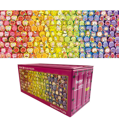 Botop 160片迷你拼图 益智有趣 成人拼图 8款铁盒集装箱拼图