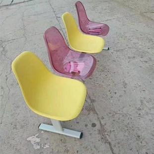 网红透明笑脸排椅奶茶蛋糕店服装店2人座椅N摄影道具橱窗台阶椅面