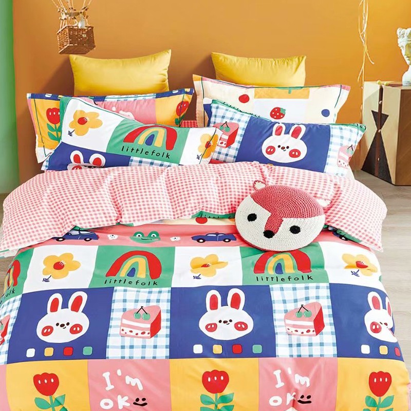 洁梦雅磨毛床单单件纯棉儿童卡通1.2米单人双人1.5m床1.8全棉被单