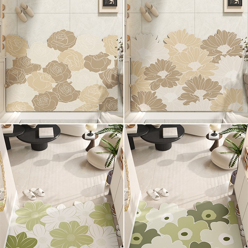 入户门地垫进门门口门垫免洗可擦玄关进户pvc脚垫可裁剪皮革地毯