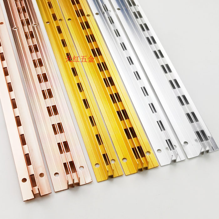 服装货架 铝A柱 双眼铝柱 单眼柱立柱 H服装立柱 服装店装修AA立