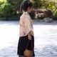 民国装 中国风儿童新中式 民族服饰苧麻小衫 伞裙套装 女孩 斜襟倒大袖