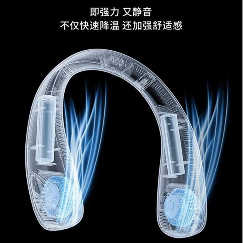 【2025年新款】挂脖风扇便携式随身小型懒人挂脖子耳颈无叶制冷空