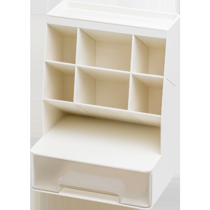 斜插式笔筒ins桌面简约书桌上大容量抽屉收纳盒办公室学生多功能