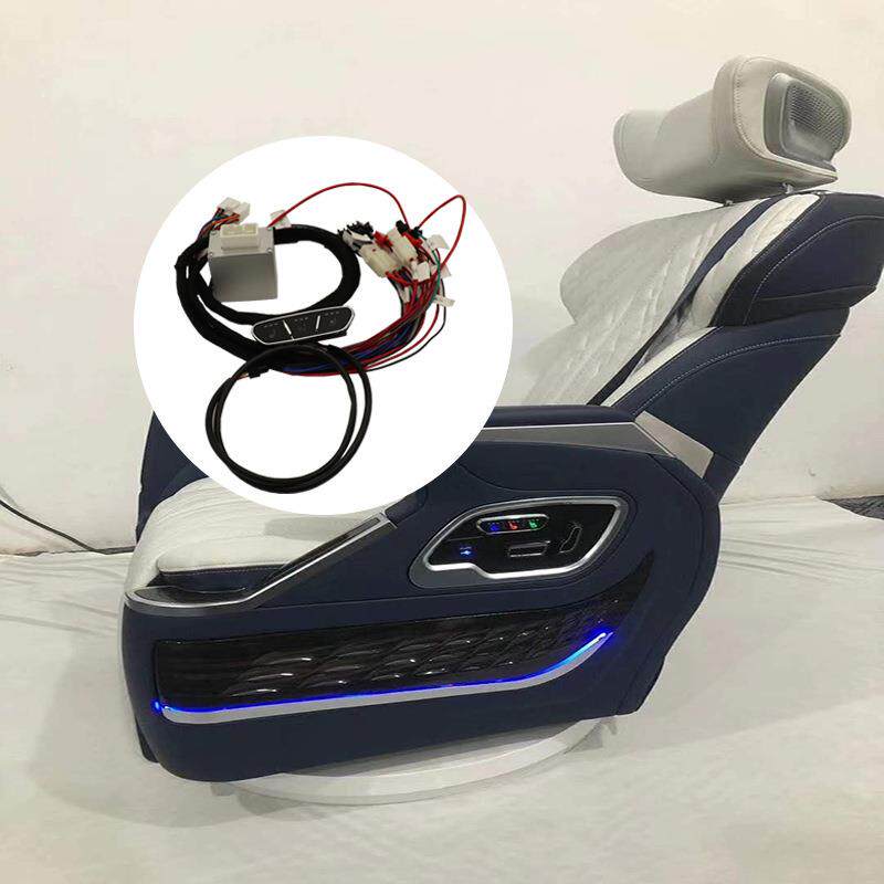 电动航空座椅多功能一体触摸开关/通风加热按摩三联键商务车座椅