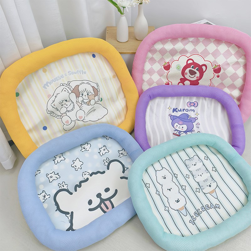 卡通猫窝猫窝夏季凉席夏天冰垫宠物凉席睡垫狗窝猫床宠物冰窝垫子