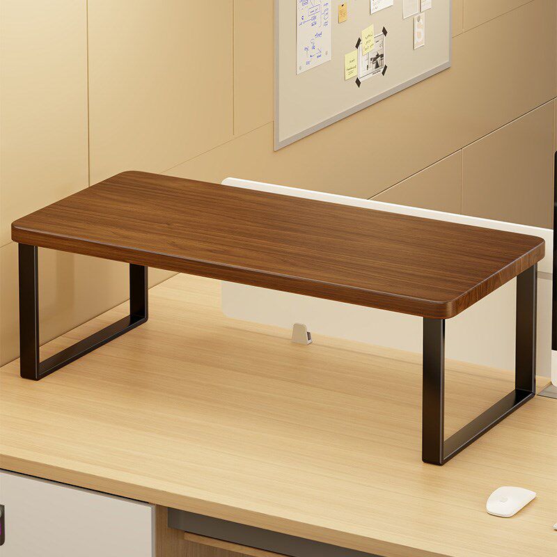 实木办公室打印机置物架办公室桌上复G印机收纳架简易靠桌文件支