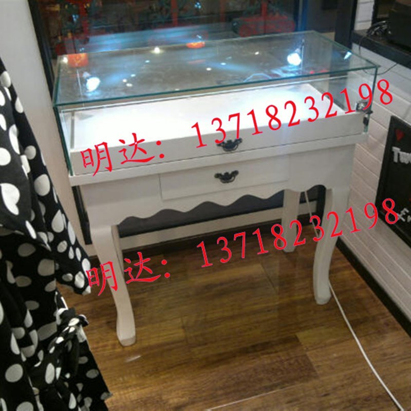 服装店装饰品货架 烤漆首饰品珠宝展示柜子 玻璃展示柜台欧式