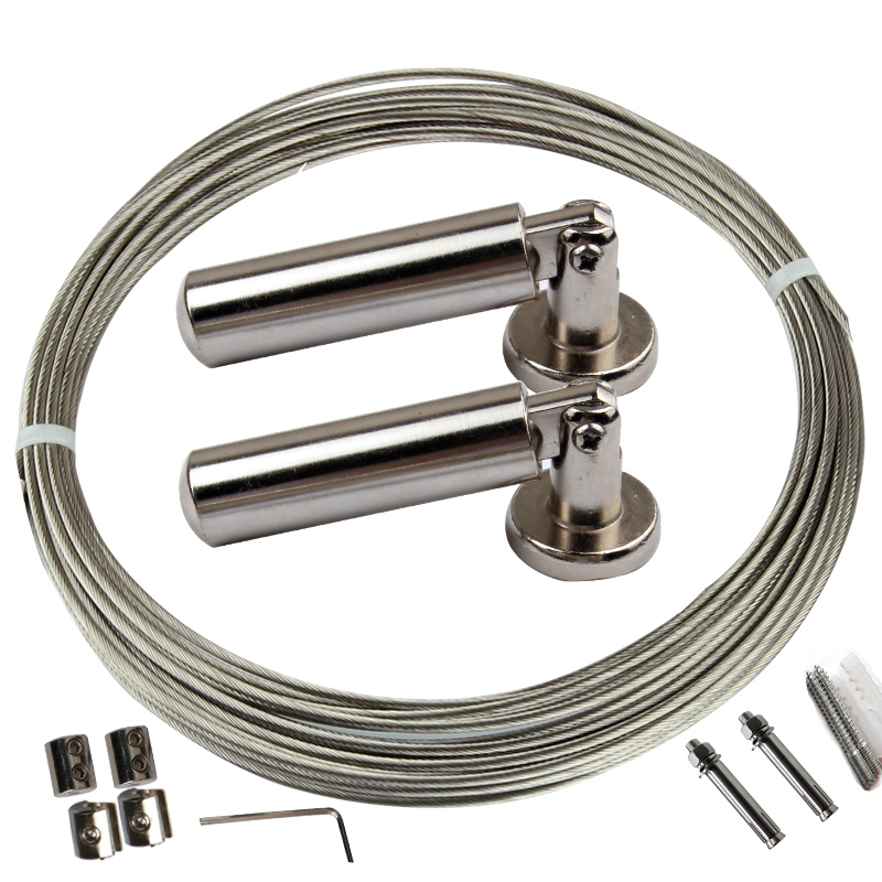 隐形室内晾衣绳加粗钢丝绳阳台伸缩杆晾衣杆窗帘挂杆浴帘门帘杆子