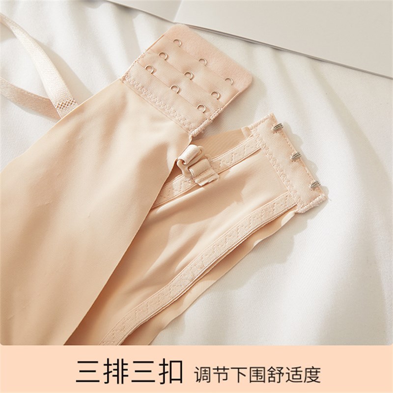 抹胸式内衣女夏季薄款小胸聚拢无钢圈少女生收副乳大胸显小文胸罩