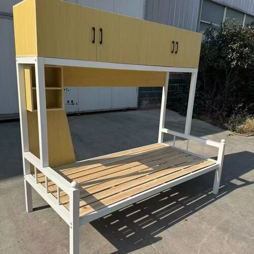 储物床铁架床学生员工宿舍床简约实用床单人床上柜下床儿童床双层