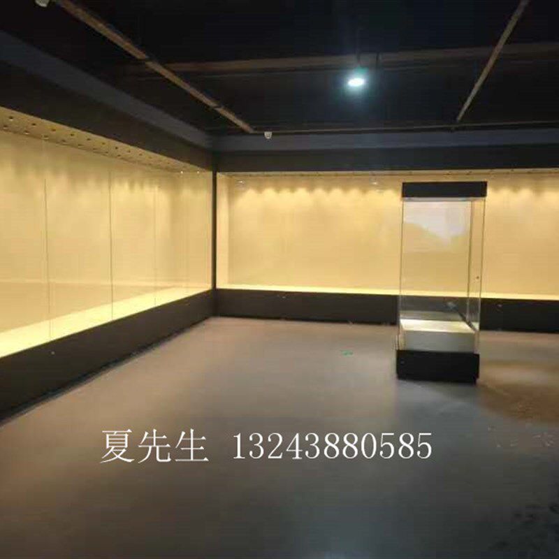 博物馆恒温恒湿展示柜电动平移系统展柜J大型通柜背柜透明玻璃展