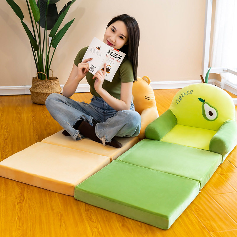 儿童沙发宝宝折叠小沙发懒人可爱座椅子床两用卡通小孩读书阅读角