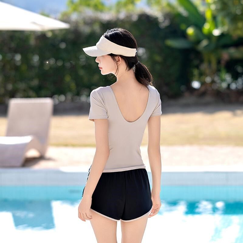 分体泳衣女款2024新款高级感遮肚显瘦保守大码微胖女孩遮肉泡温泉