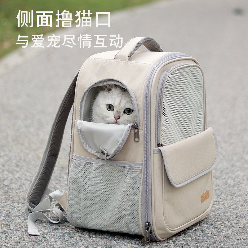 夏天透气猫包外出便携双肩猫背包宠物包轻便携带大容量狗背包用品