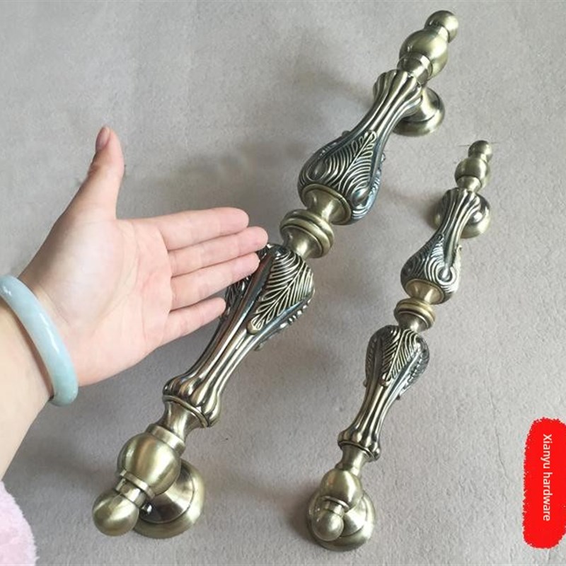 大门拉手木门拉手铁门玻璃门现代把手欧式彷古铜中式明装拉手318