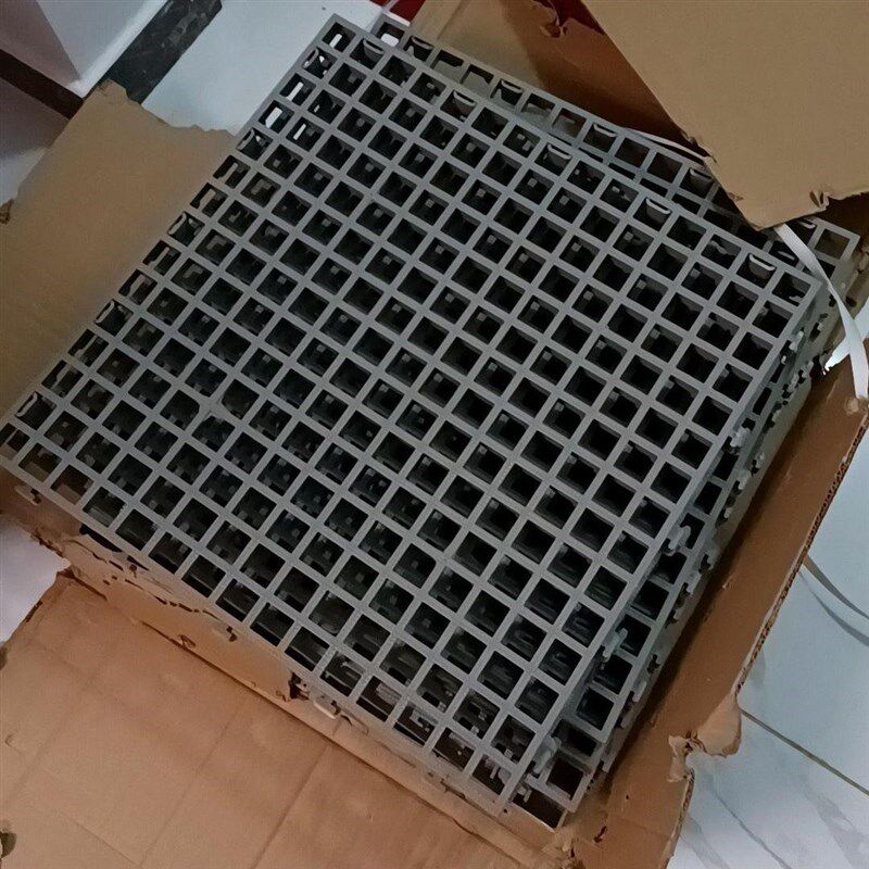 沥水格栅塑料拼接格栅树篦子洗车房店方格地P沟网格防滑地垫板厨