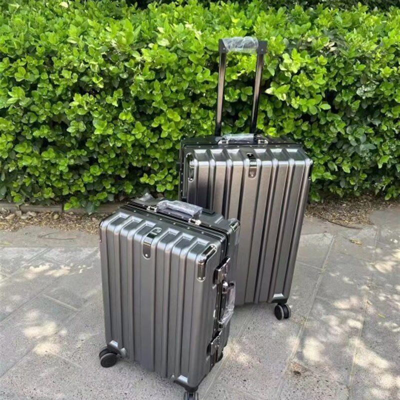 行李箱男学生大容量超o大旅行箱万向轮24密码箱新款26铝框拉杆箱