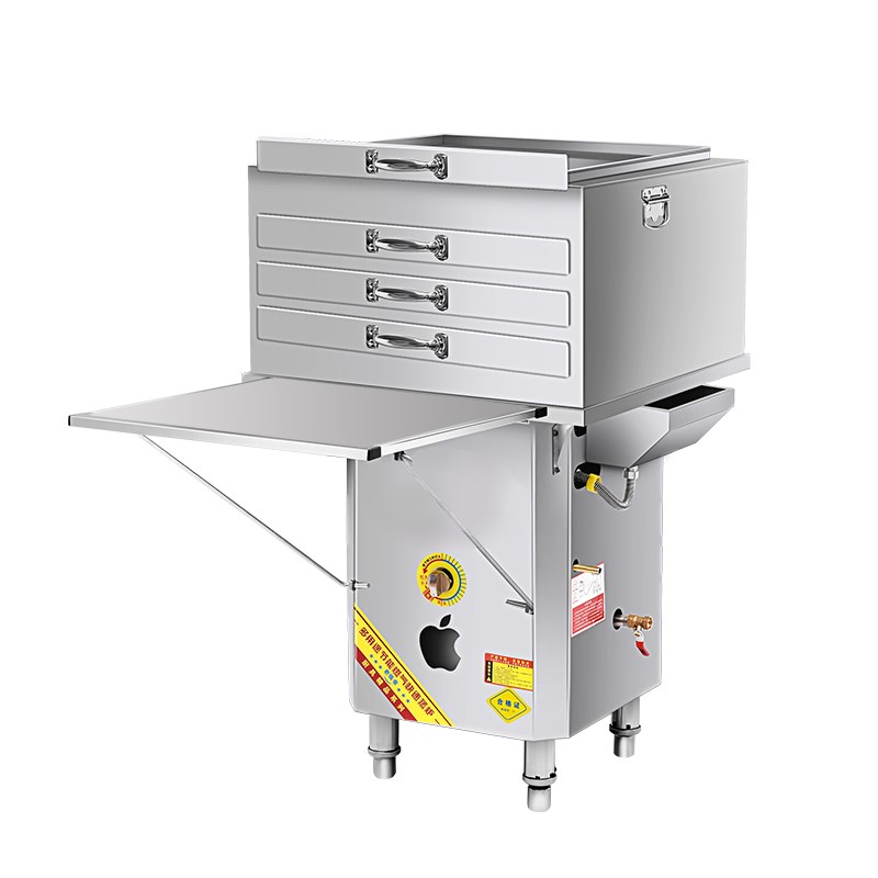 石磨肠粉机商用店铺摆摊燃气抽屉式全自动蒸粉机肠粉蒸箱肠粉蒸炉