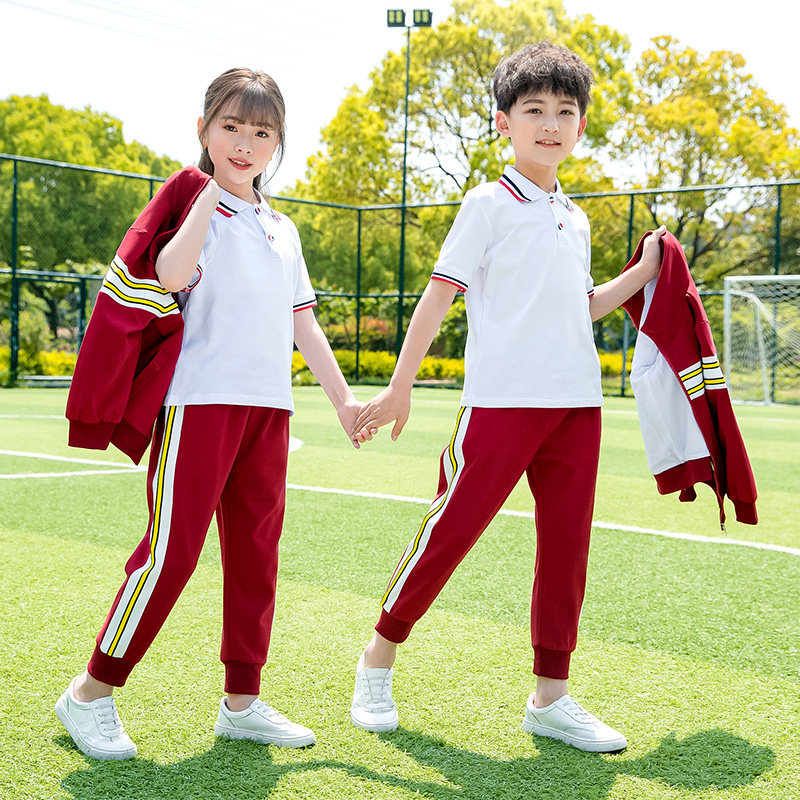 校服套装小学生学院教师儿童班服三件套运动秋季幼儿园园服春秋装