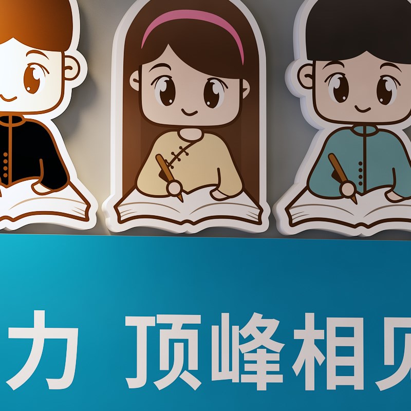 路牌办公室励志墙贴纸学校班级教室墙面装饰立体贴画高三激励标语