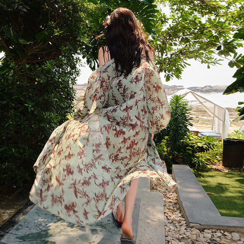 女士泳衣2024年新款时尚连体女高级感黑色泡温泉外搭罩衫显瘦泳装