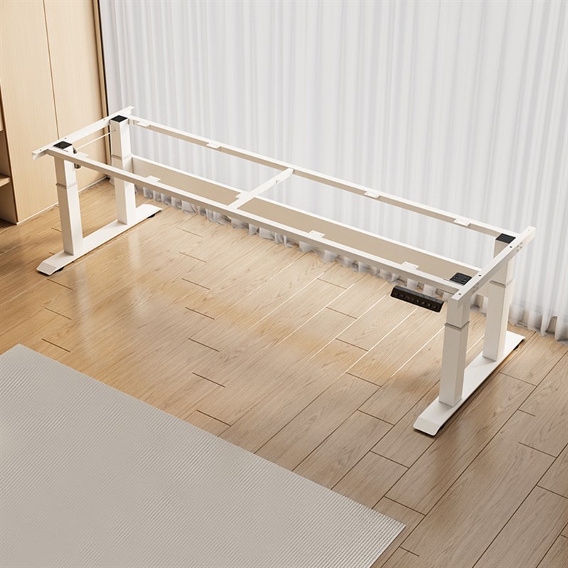 智能电动升降桌家用卧室实木办公桌子书桌双人大尺寸站立式工作台