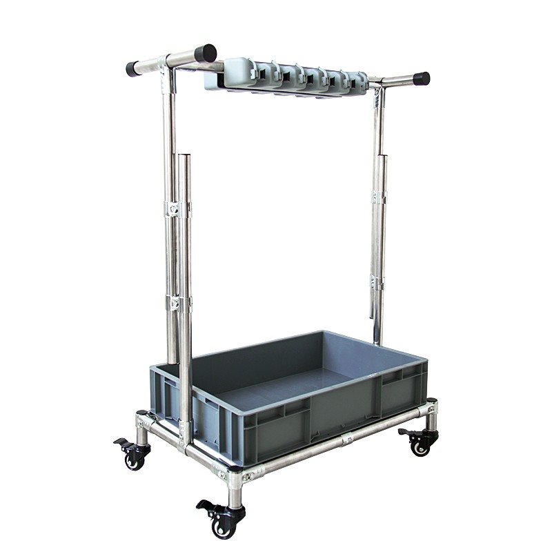 可移动不锈钢拖把架子 收纳放置物架落地式 卫生间扫把架挂钩挂架