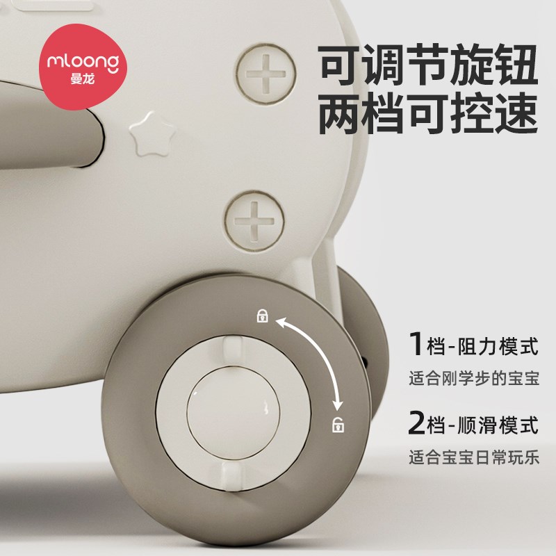 曼龙婴儿学步车手推车多功能防o型腿宝宝学走路玩具