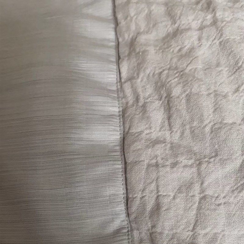 灰色亚麻羽绒被夏季空调被可机洗水洗不跑绒被子单人宿舍被250g