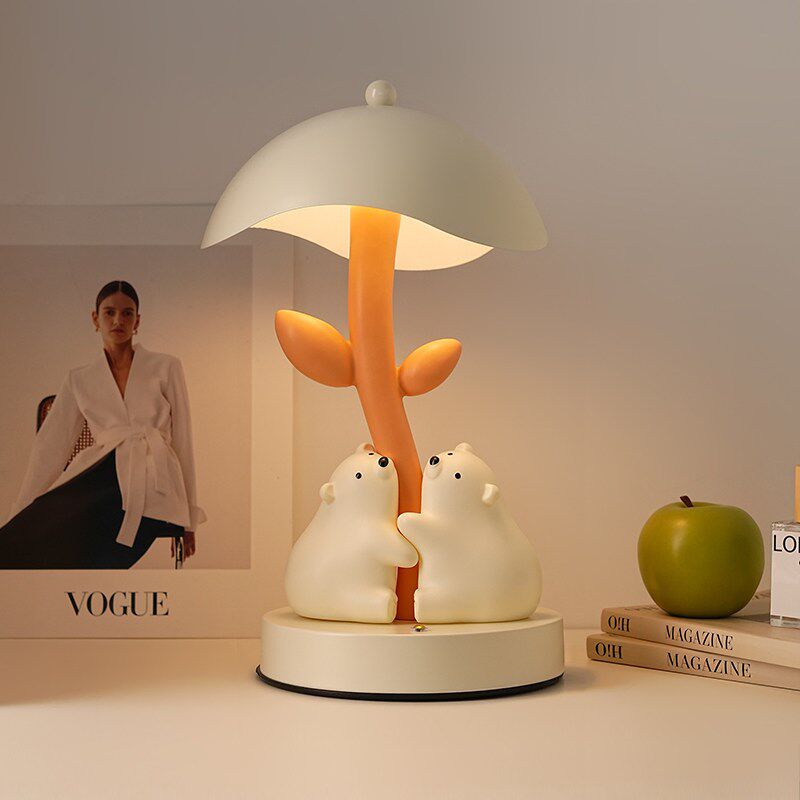 抱抱熊床头小夜灯睡眠灯卧室氛围台灯摆件高颜值S女生生日七夕礼