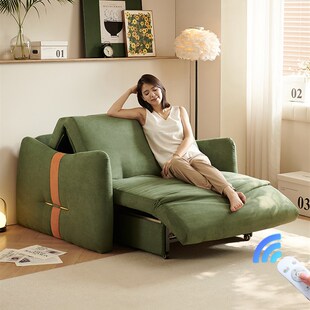 电动沙发床2025新款可折叠全自动智能两用一体小户型多.功能伸缩
