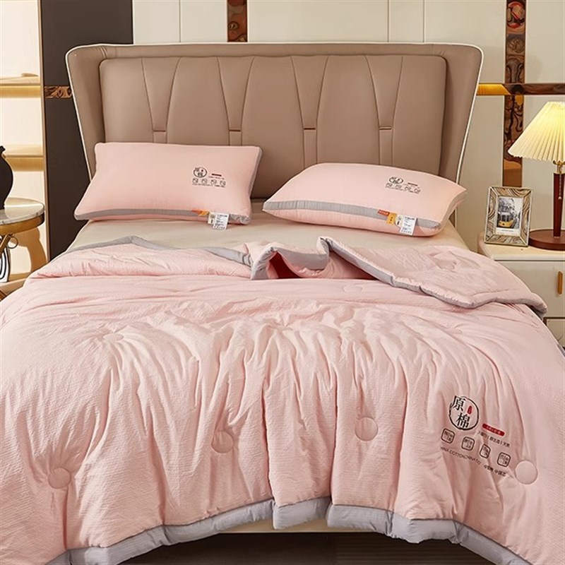 H2024新款泡泡沙原棉大豆被可机洗夏凉被夏季空调被薄款可水洗
