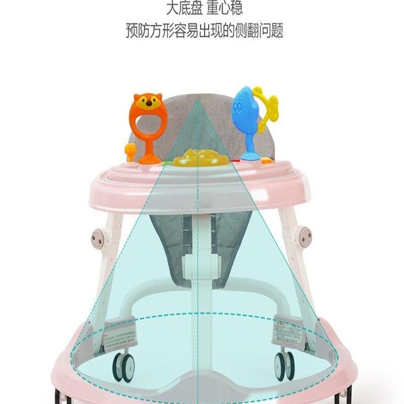 婴儿学步车防o型腿多功能防侧翻手推车宝宝可坐可推学行车起步车