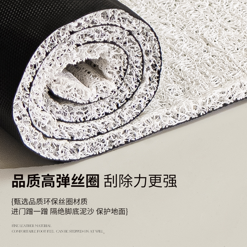 高级感入户门地垫家用耐脏除尘垫丝圈门外地毯大门口脚垫门垫进门