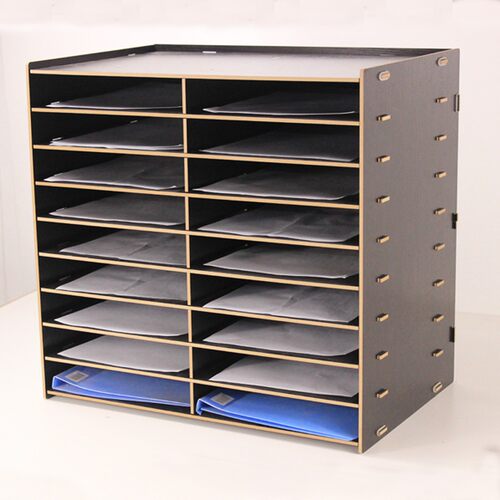 文件架子多层文件置物架办公A4纸桌面文件框资料整理架学生书架