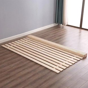 折叠床板实木条加厚防潮透气骨架床架木板松木木板片实木静音床板