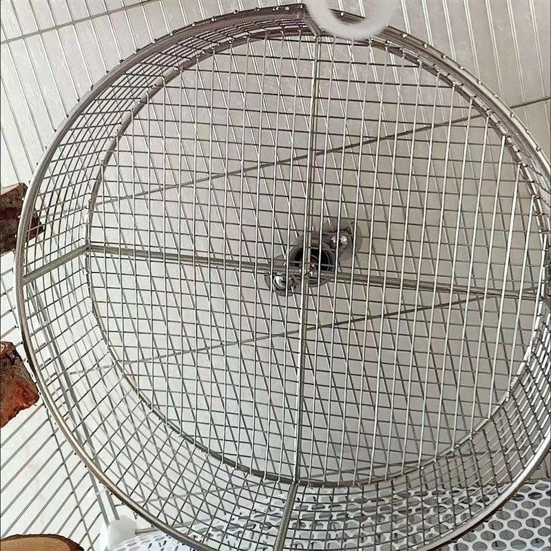 不锈钢静音跑轮仓鼠跑轮悬挂蜜袋鼯跑轮悬挂跑轮