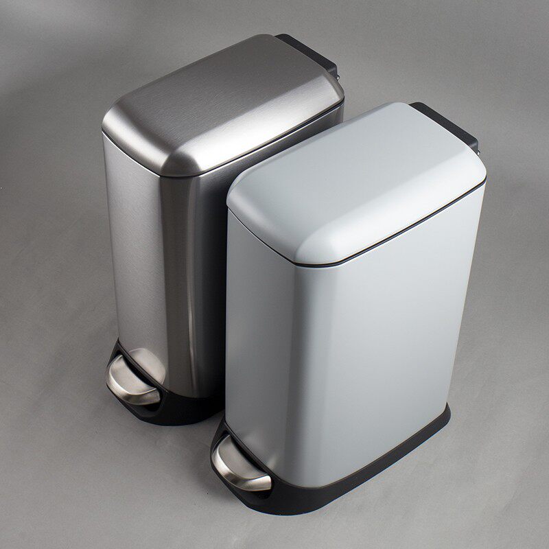 朗艺垃圾桶不锈钢窄身款厨房卫v生间12升20升50升大容量带盖7268