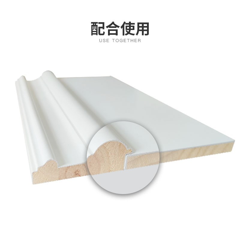 实木线条背景g墙装饰木线条白色封边条白胚线原木自粘家装
