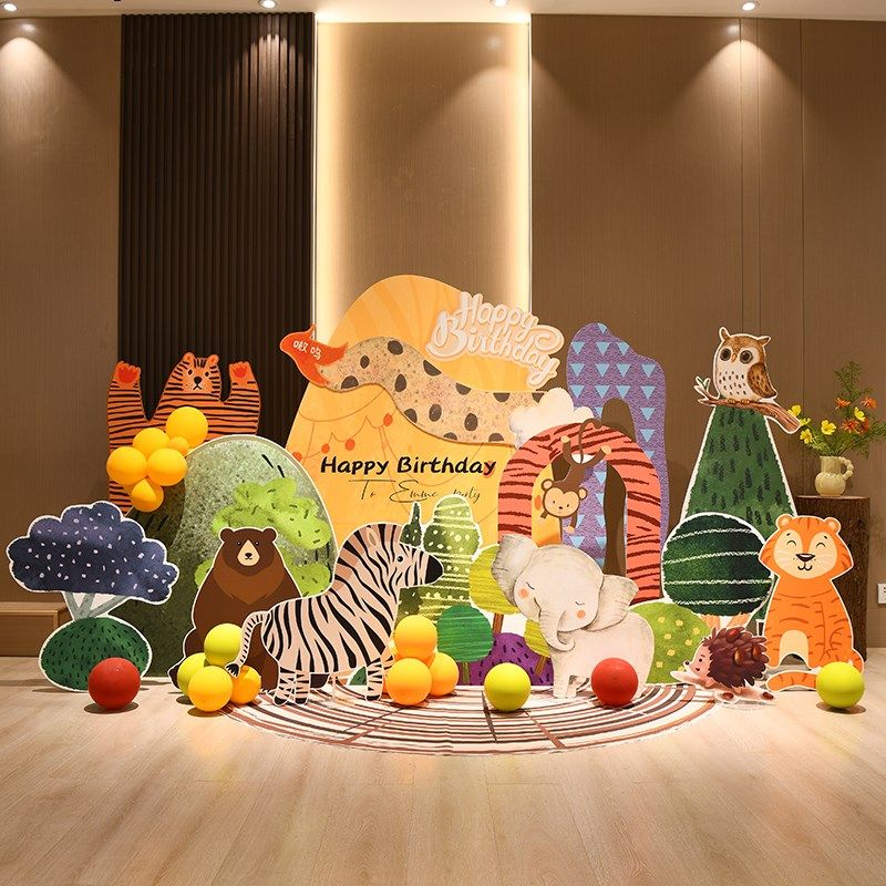 宝宝一周岁生日布置场景装饰网红森系婴儿满月百天气球背景墙kt板,节庆用品/礼品,装扮布置套餐,淘宝优惠券,粉丝福利购,淘宝优惠卷