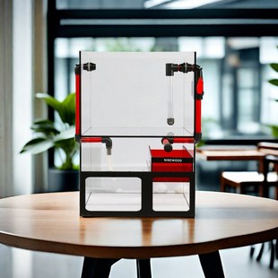 久物桌面鱼缸小型超白生态免换水自循环方缸一体式底滤鱼缸溪流缸