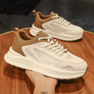 夏天鞋子男百搭2024新款夏季网面透气运动鞋男士休闲鞋板鞋跑步鞋