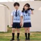 幼儿园园服夏季 班服英伦学院风小学生校服儿童毕业拍照六一表演服