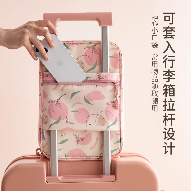 容量大颜值高!旅行鞋子收纳袋三层鞋包可携式防尘鞋袋分装整理