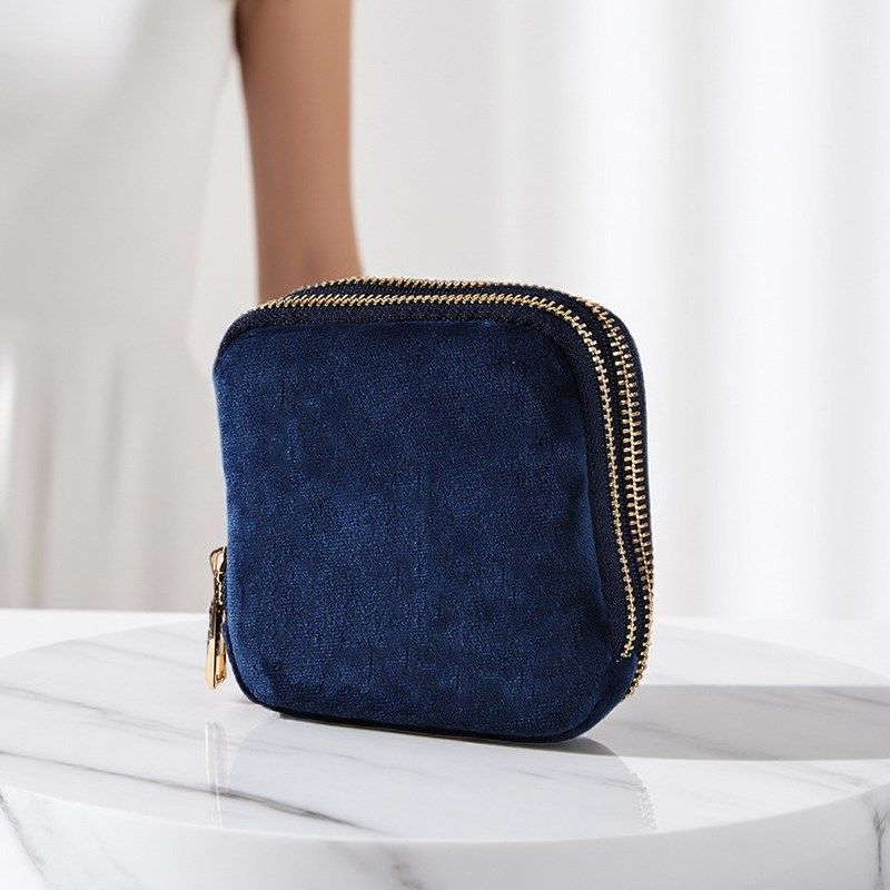 丝绒双层首饰收纳包高档轻v奢戒指耳钉手链收纳包拉链文玩收纳袋,饰品/流行首饰/时尚饰品新,首饰袋,淘宝优惠券,粉丝福利购,淘宝优惠卷